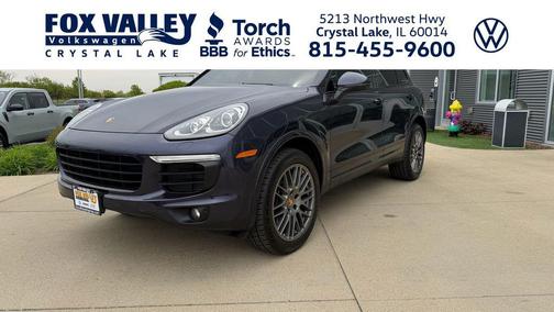 Blue 2018 Porsche Cayenne Platinum Edition