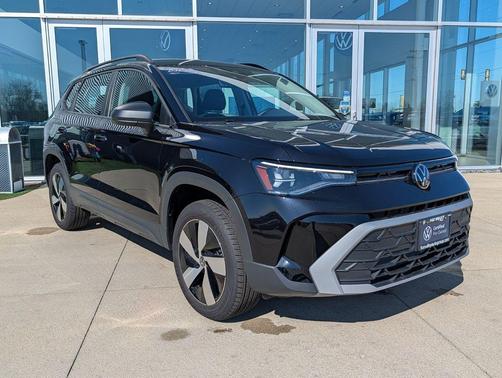 Deep Black Pearl 2025 Volkswagen Taos 1.5T S