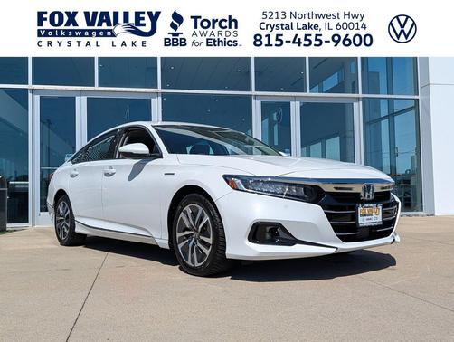 White 2021 Honda Accord Hybrid EX-L