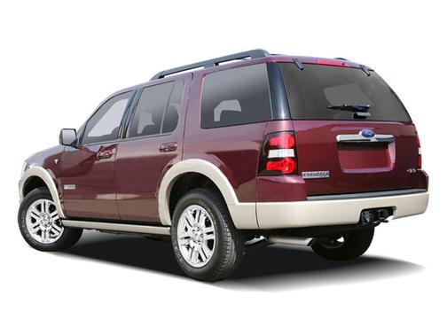 Red 2008 Ford Explorer Limited