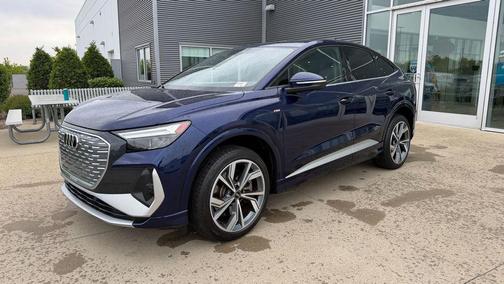 Blue Metallic 2023 Audi Q4 e-tron Sportback Premium 50 quattro