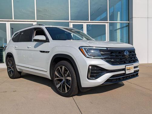 Opal White 2026 Volkswagen Atlas 2.0T SEL Premium R-Line 4MOTION