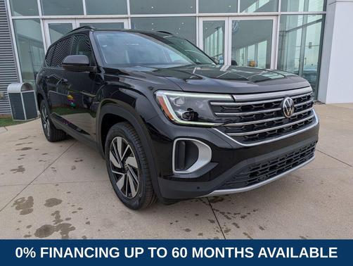 Deep Black Pearl 2026 Volkswagen Atlas 2.0T SE w/Technology 4MOTION