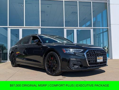 Gray Metallic 2023 Audi A8 L 55 TFSI quattro Tiptronic