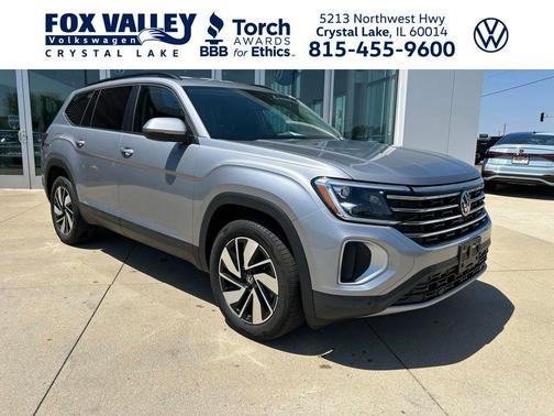 Silver 2026 Volkswagen Atlas 2.0T SE w/Technology 4MOTION