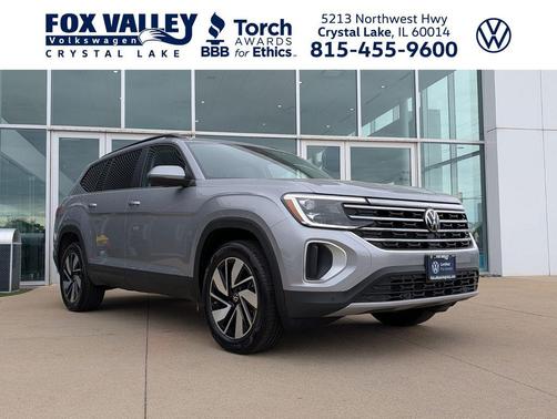 Silver 2026 Volkswagen Atlas 2.0T SE w/Technology 4MOTION