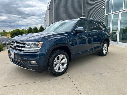 Blue Metallic 2019 Volkswagen Atlas 3.6L SE w/Technology
