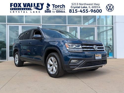 Blue Metallic 2019 Volkswagen Atlas 3.6L SE w/Technology