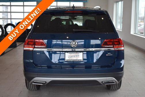 Blue Metallic 2019 Volkswagen Atlas 3.6L SE w/Technology
