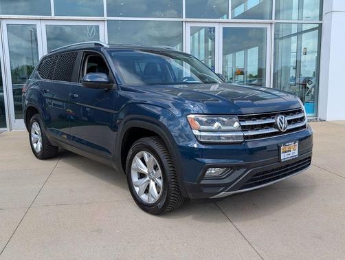 Blue Metallic 2019 Volkswagen Atlas 3.6L SE w/Technology