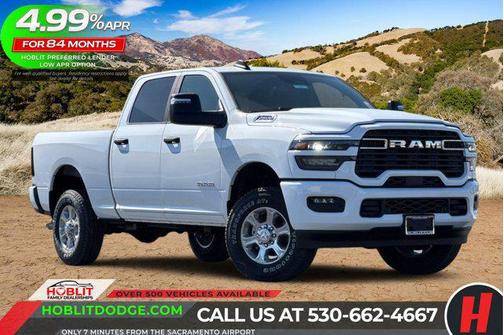 Bright White Clearcoat 2026 RAM 2500 Big Horn Crew Cab 4x4 6'4' Box