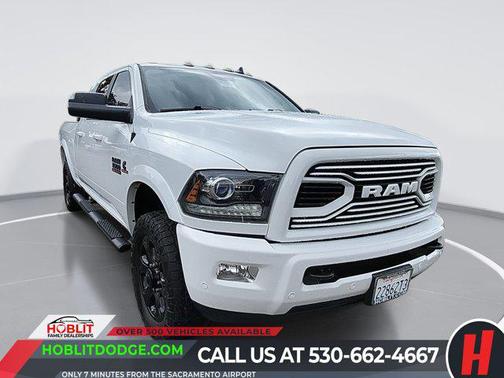 Bright White Clearcoat 2018 RAM 3500 Laramie Mega Cab 4x4 6'4' Box