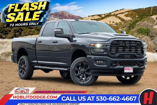 Forged Blue Metallic 2026 RAM 2500 Black Express Crew Cab 4x4 6'4' Box
