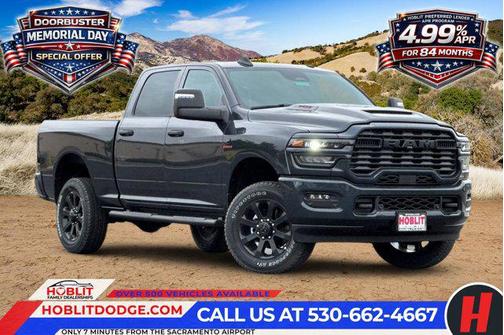 Forged Blue Metallic 2026 RAM 2500 Black Express Crew Cab 4x4 6'4' Box