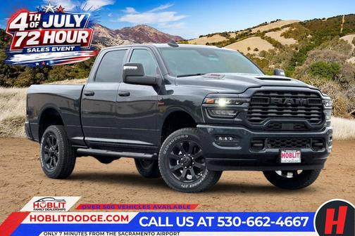 Forged Blue Metallic 2026 RAM 2500 Black Express Crew Cab 4x4 6'4' Box