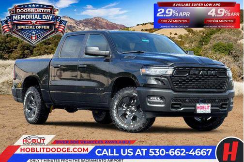 Diamond Black Crystal Pearlcoat 2026 RAM 1500 Warlock Crew Cab 4x4 5'7' Box
