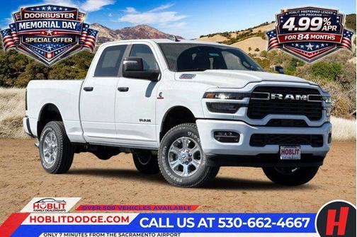 Bright White Clearcoat 2026 RAM 2500 Big Horn Crew Cab 4x4 6'4' Box