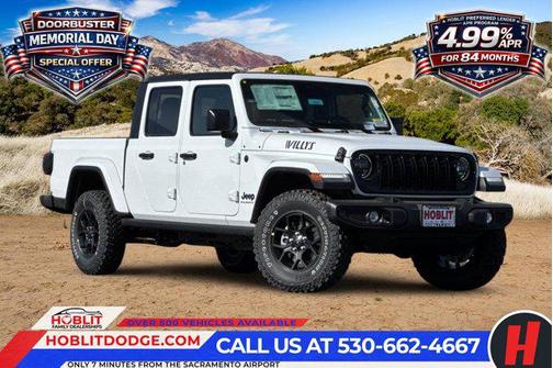 Bright White Clearcoat 2026 Jeep Gladiator Willys 4x4
