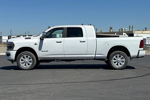 Bright White Clearcoat 2026 RAM 3500 Laramie Mega Cab 4x4 6'4' Box