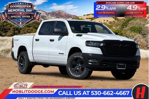 Bright White Clearcoat 2026 RAM 1500 Warlock Crew Cab 4x4 5'7' Box