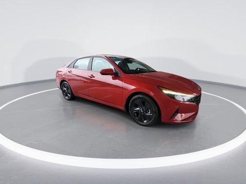 Scarlet Red Pearl 2022 Hyundai ELANTRA HEV Blue