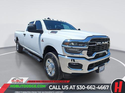 Bright White Clearcoat 2025 RAM 3500 Tradesman Crew Cab 4x4 8' Box