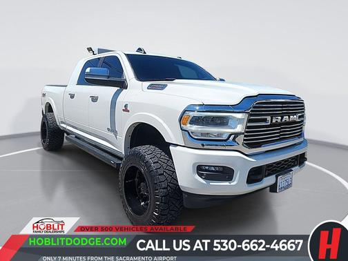 Pearl White 2022 RAM 2500 Laramie Mega Cab 4x4 6'4' Box
