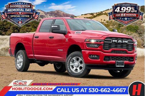 Flame Red Clearcoat 2026 RAM 2500 Big Horn Crew Cab 4x4 6'4' Box