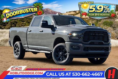 Ceramic Gray Clearcoat 2026 RAM 2500 Black Express Crew Cab 4x4 6'4' Box