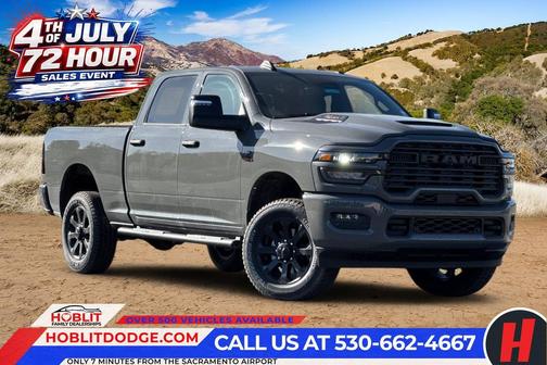 Ceramic Gray Clearcoat 2026 RAM 2500 Black Express Crew Cab 4x4 6'4' Box
