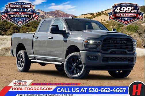 Ceramic Gray Clearcoat 2026 RAM 2500 Black Express Crew Cab 4x4 6'4' Box