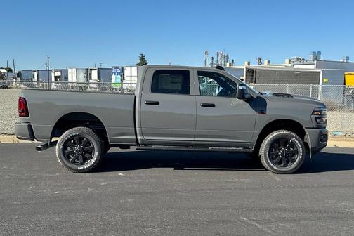 Ceramic Gray Clearcoat 2026 RAM 2500 Black Express Crew Cab 4x4 6'4' Box
