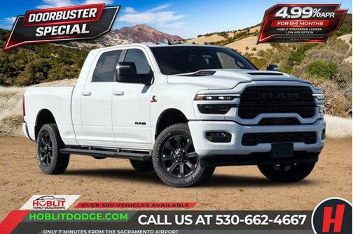 Bright White Clearcoat 2026 RAM 3500 Laramie Mega Cab 4x4 6'4' Box