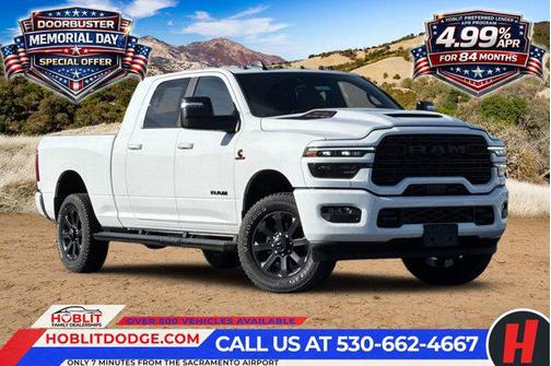 Bright White Clearcoat 2026 RAM 3500 Laramie Mega Cab 4x4 6'4' Box