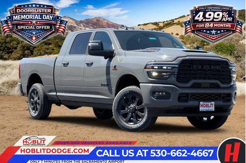 Ceramic Gray Clearcoat 2026 RAM 3500 Laramie Mega Cab 4x4 6'4' Box