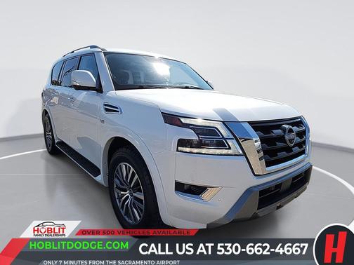 Aspen White Tricoat 2021 Nissan Armada SL 4WD