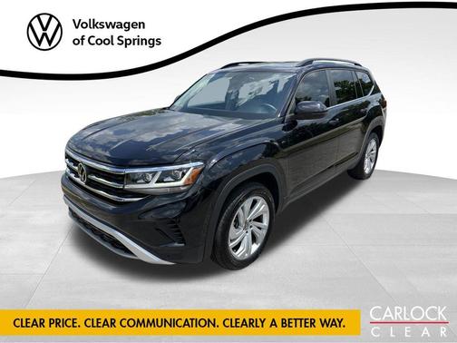Deep Black Pearl 2023 Volkswagen Atlas 2.0T SE w/Technology