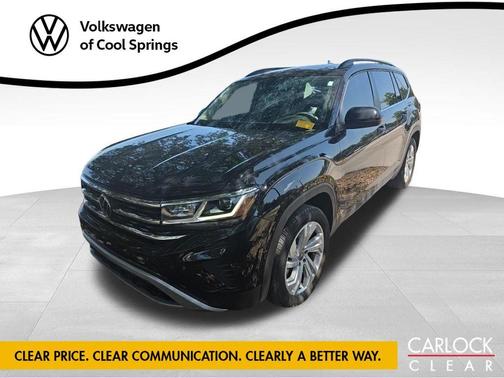 Deep Black Pearl 2023 Volkswagen Atlas 2.0T SE w/Technology