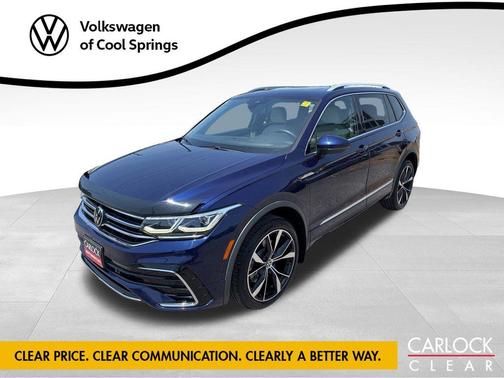Atlantic Blue Metallic 2022 Volkswagen Tiguan 2.0T SEL R-Line 4MOTION