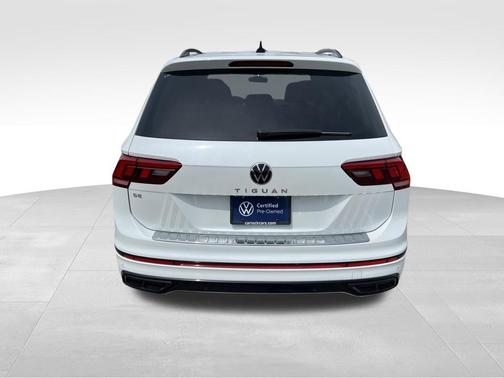 Opal White Pearl 2023 Volkswagen Tiguan 2.0T SE R-Line Black