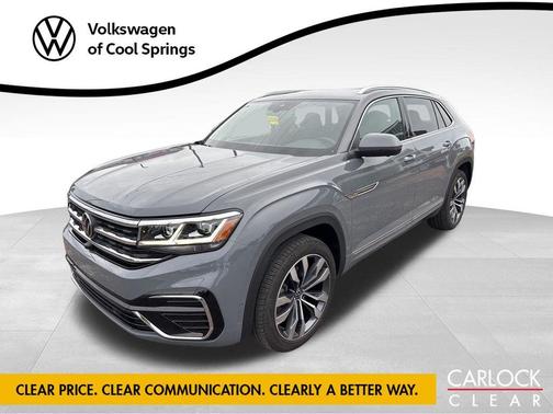 Pure Gray 2023 Volkswagen Atlas Cross Sport 3.6L V6 SEL Premium R-Line