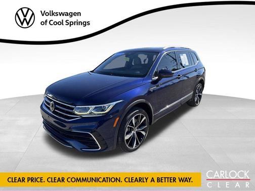 Atlantic Blue Metallic 2022 Volkswagen Tiguan 2.0T SEL R-Line 4MOTION