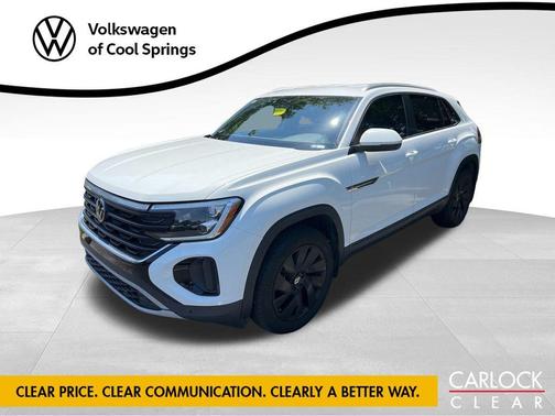 Pure White 2024 Volkswagen Atlas Cross Sport 2.0T SE w/Technology
