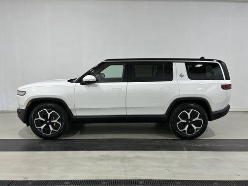 Glacier White 2024 Rivian R1S Adventure Quad Motor Large Pack