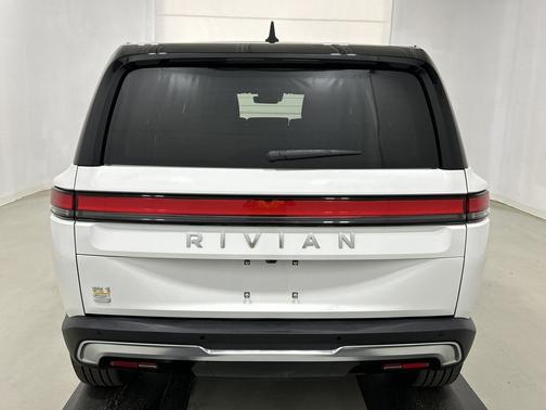 Glacier White 2024 Rivian R1S Adventure Quad Motor Large Pack