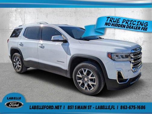 Summit White 2023 GMC Acadia SLT