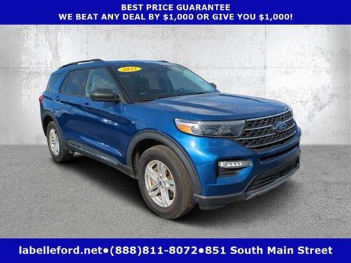 Atlas Blue Metallic 2022 Ford Explorer XLT