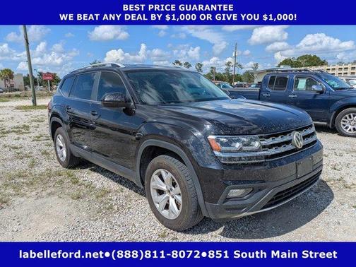 Deep Black Pearl Effect 2018 Volkswagen Atlas 3.6L SE w/Technology