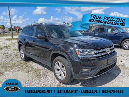 Deep Black Pearl Effect 2018 Volkswagen Atlas 3.6L SE w/Technology