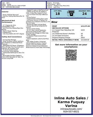 2011 Toyota Sienna XLE